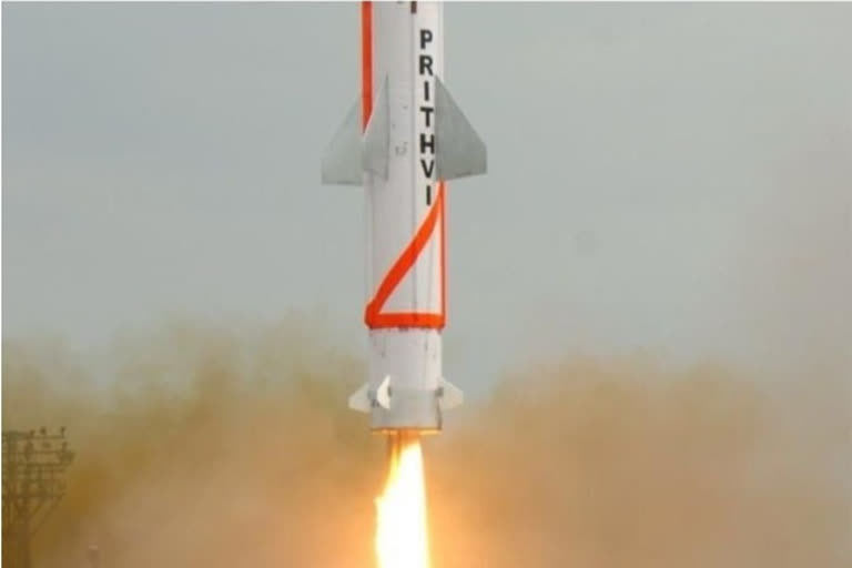 Indigenously developed Prithvi-II missile testfired