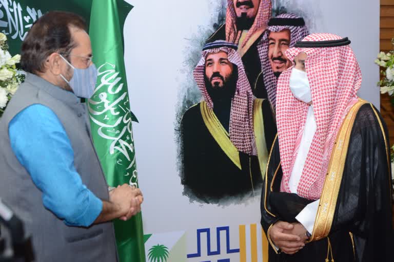 indian ministers attend saudi arabia's national day