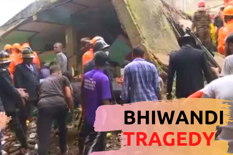 Bhiwandi building collapse building collapse in Thane building collapse news building collapse near Patel compound area ഭിവണ്ടിയില്‍ കെട്ടിടം തകര്‍ന്ന സംഭവം\ Bhiwandi building collapse കെട്ടിടം തകര്‍ന്ന സംഭവം മരണസംഖ്യ 41 ആയി ഭിവണ്ടിയില്‍ മരണസംഖ്യ 41