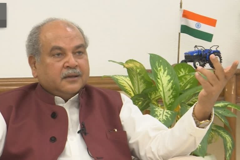 Narendra Singh Tomar, Narendra Singh Tomar news, Narendra Singh Tomar 2020 news, Narendra Singh Tomar farm bills news, ಕೃಷಿ ಮಸೂದೆಯಿಂದ ರೈತರ ಜೀವನದಲ್ಲಿ ಹೊಸ ಕ್ರಾಂತಿ, ಕೇಂದ್ರ ಕೃಷಿ ಸಚಿವ ನರೇಂದ್ರಸಿಂಗ್​ ತೋಮರ್​, ನರೇಂದ್ರಸಿಂಗ್​ ತೋಮರ್ ಸುದ್ದಿ, ನರೇಂದ್ರಸಿಂಗ್​ ತೋಮರ್ ಕೃಷಿ ಮಸೂದೆ ಸುದ್ದಿ,  ಹೊಸ ಕೃಷಿ ಮಸೂದೆ, ಹೊಸ ಕೃಷಿ ಮಸೂದೆ 2020, ಹೊಸ ಕೃಷಿ ಮಸೂದೆ 2020 ಸುದ್ದಿ,