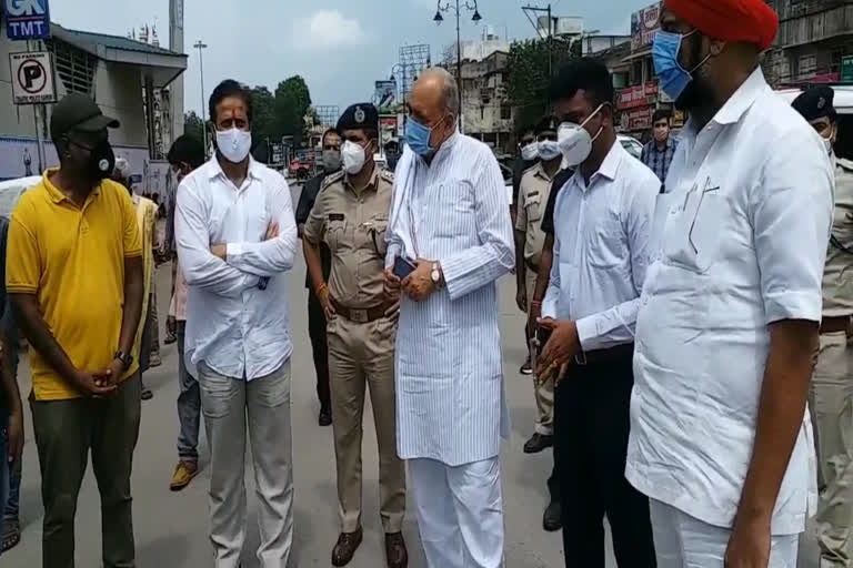 griculture Minister Ravindra Choubey inspacted Raipur city