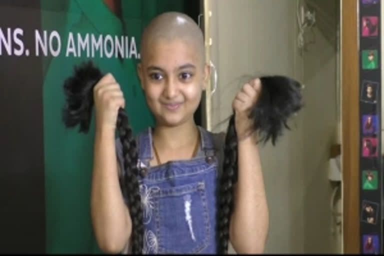 Surat girl donates her hair to cancer patients