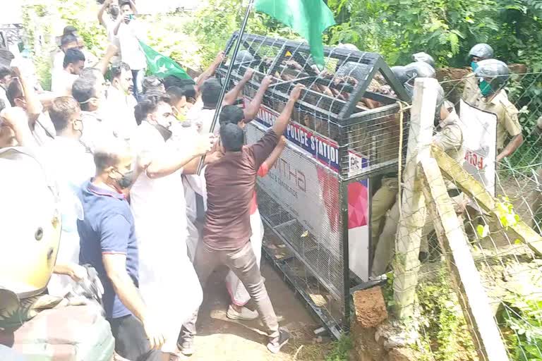 Muslim Youth League march  resignation of KT Jaleel  മന്ത്രി ജലീലിനെതിരെ പ്രതിഷേധം  മുസ്‌ലിം യൂത്ത് ലീഗ് മാര്‍ച്ച്  പികെ ഫിറോസ് മുസ്ലീം ലീഗ്