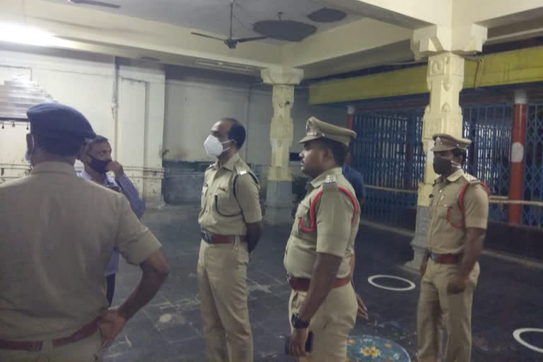 guntur sp visits temples and checked security measures