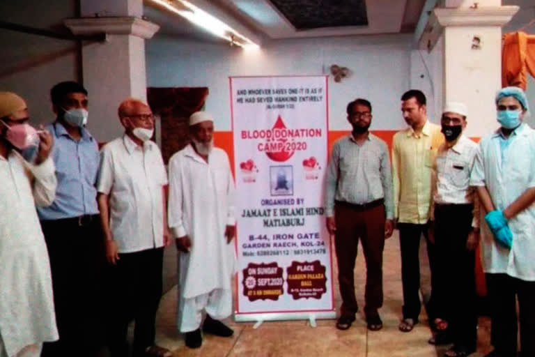 west bengal jamaat e islami organized blood donation camp during covid-19 pandemic