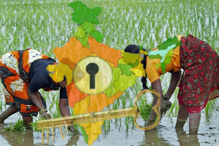 Nationwide protest by farmers, Nationwide protest by farmers against farm bills, Bharat bandh, Bharat bandh 2020, Bharat bandh 2020 news, Bharat bandh 2020 latest news, Bharat bandh 2020 update, ಕೃಷಿ ಮಸೂದೆ ವಿರುದ್ಧ ರೈತರಿಂದ ಪ್ರತಿಭಟನೆ, ಕೃಷಿ ಮಸೂದೆ ವಿರುದ್ಧ ರೈತರಿಂದ ರಾಷ್ಟ್ರವ್ಯಾಪಿ ಪ್ರತಿಭಟನೆ, ಭಾರತ್​ ಬಂದ್, ಭಾರತ್​ ಬಂದ್​ 2020, ಭಾರತ್​ ಬಂದ್​ 2020 ಸುದ್ದಿ,