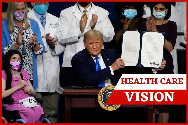 Trump promotes health care vision