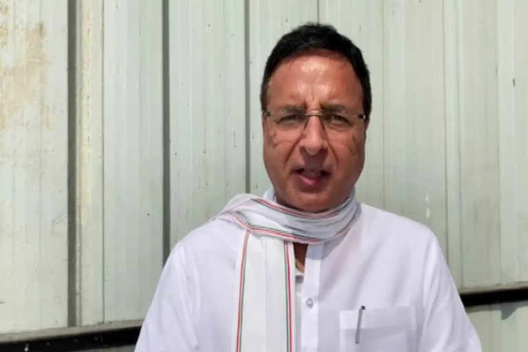 randeep surjewala supported bharat bandh of farmers