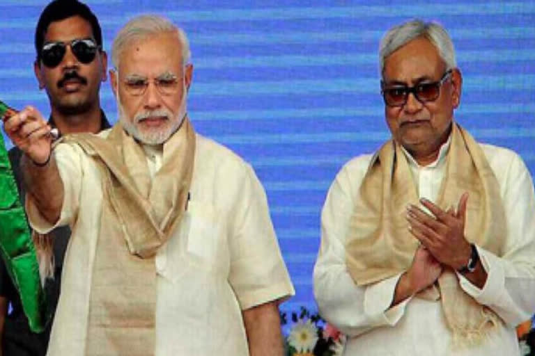 Narendra Modi and Nitish Kumar File