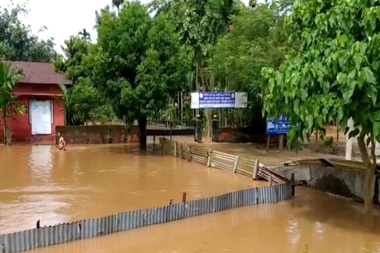 kiling River flood at Marigaon