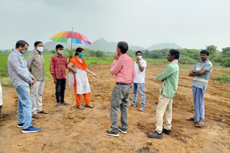 devadhula project DE stops nature parks works in venkatapur village at damerra mandal