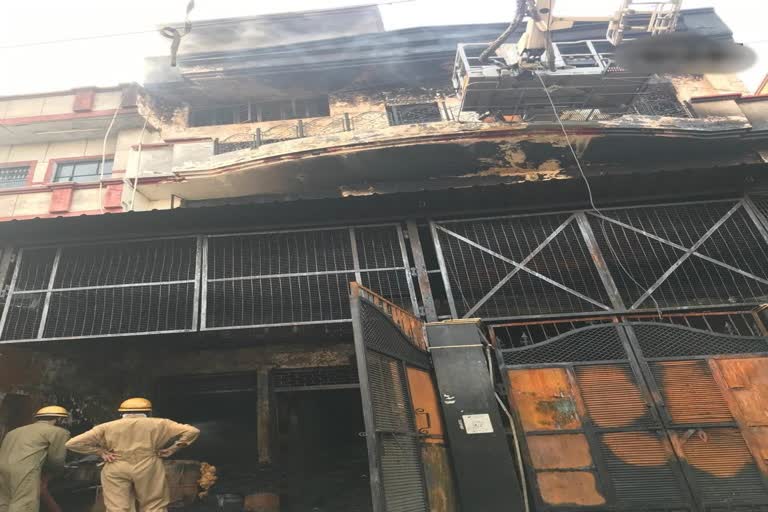 A fire broke out at a factory in Narela