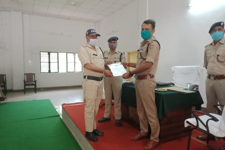 rudraprayag monthly felicitation of policemen