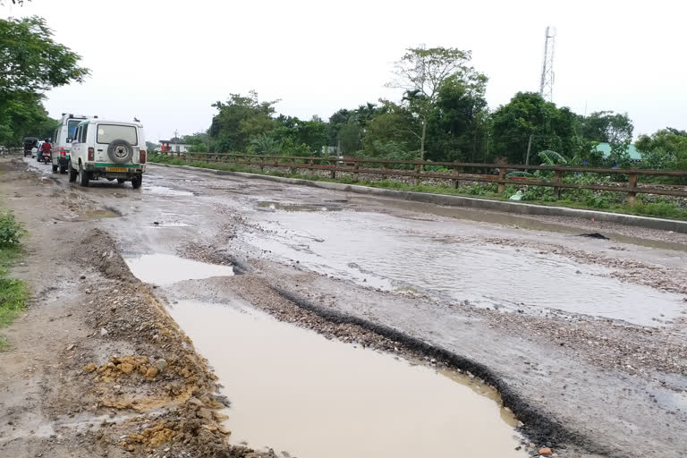 POOR CONDITIONAL ROADS AT DHUBURI