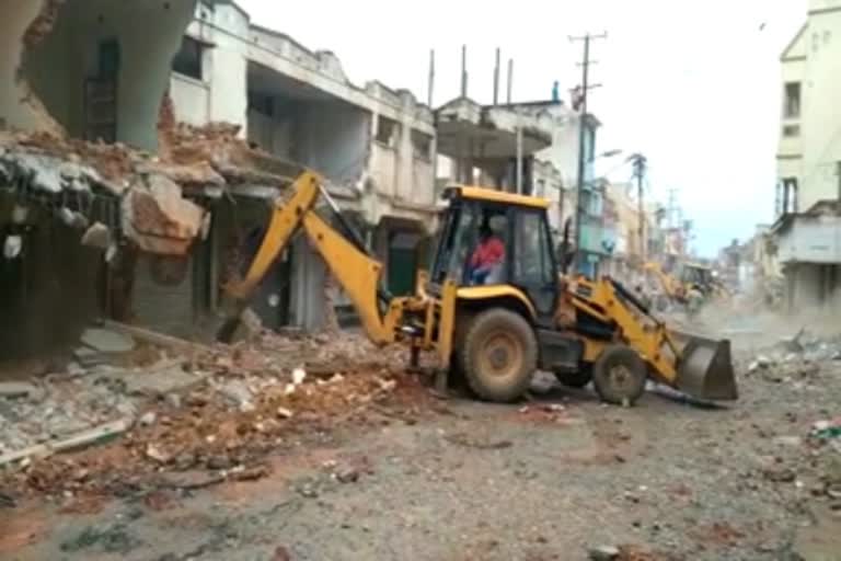 Road widening work in KGF