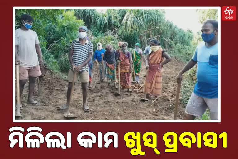 କୋରୋନା କାଳରେ ପ୍ରବାସୀଙ୍କୁ କର୍ମନିଯୁକ୍ତି ଯୋଗାଇଲା ମନରେଗା