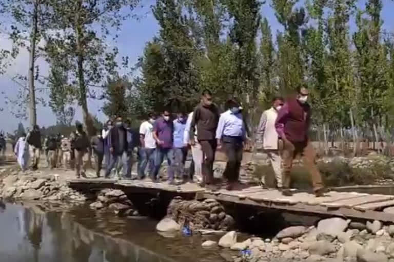 lg advisor baseer khan visit kulgam