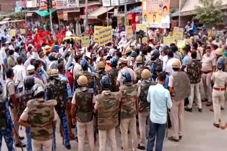 pti teachers protest in faridabad