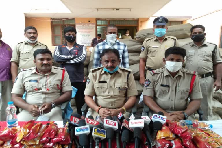 police seized banned tobacco products in tuni east godavari district