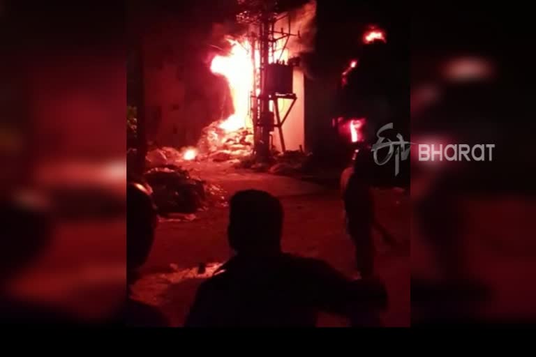 Bangalore: Fire in Plastic Factory