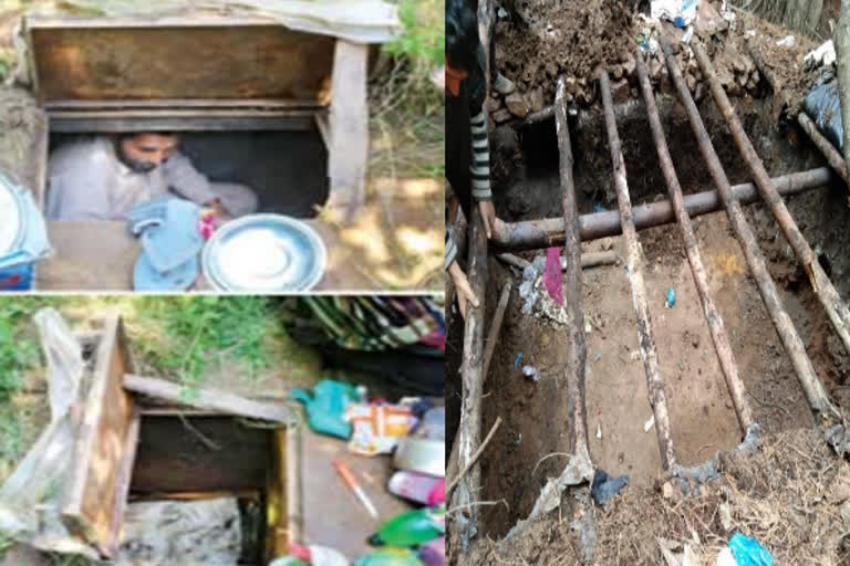 Terrorists in J-K hide in bunkers under toilet