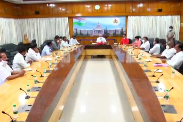 cm yadiyurappa meeting with MLCs