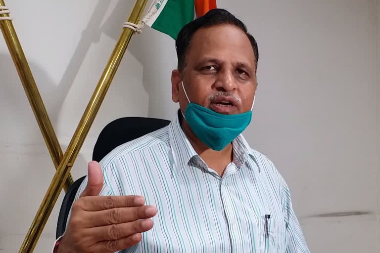 satyendra jain  Covid  delhi govt  Corona spread in delhi  Containment zones  Market hotspots  ഡല്‍ഹിയില്‍ കൊവിഡ്  ഡല്‍ഹിയില്‍ കൊവിഡ് കണക്ക്  കൊവിഡ് കേസുകള്‍ കുറയുന്നതായി റിപ്പോര്‍ട്ട്  ഡല്‍ഹിയില്‍ കൊവിഡ് കേസുകള്‍ കുറയുന്നു