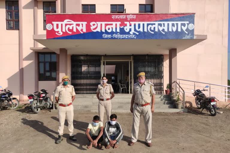 चित्तौड़गढ़ में चोरी के आरोपी गिरफ्तार, Theft accused arrested in Chittorgarh