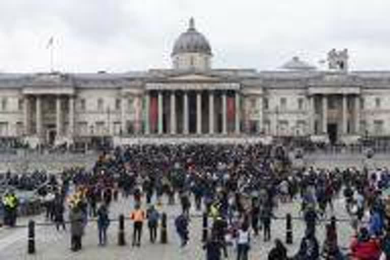 protest against lockdown in london