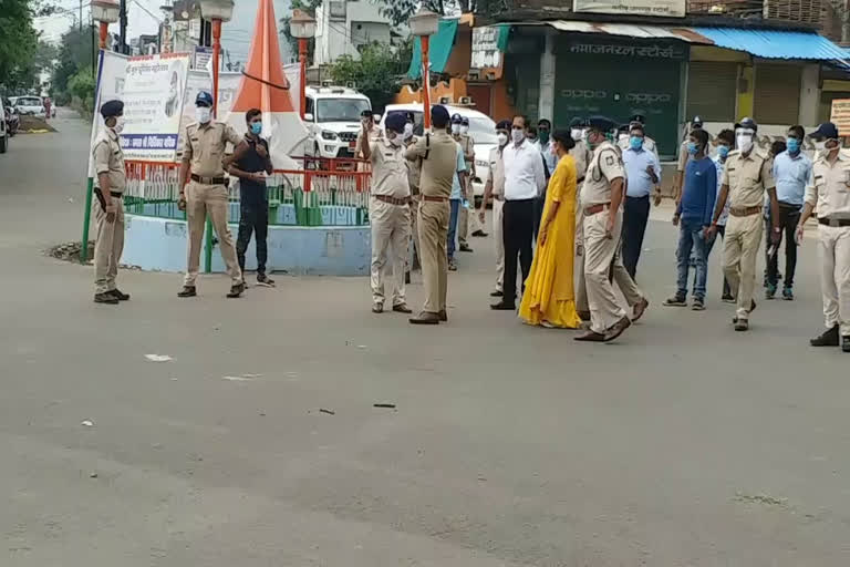 Collector Ved Prakash Inspected the lockdown