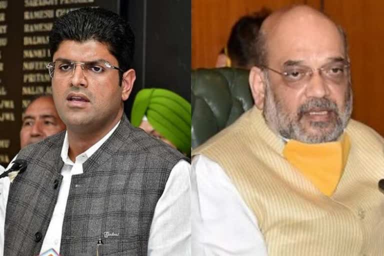 deputy cm dushyant chautala may meet home minister amit shah