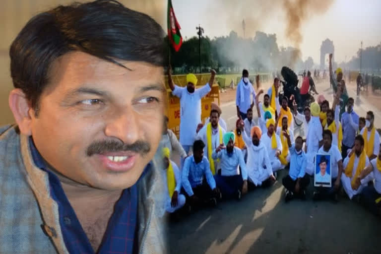 bjp-mp-manoj-tiwari-demanded-strict-action-against-protesters-india-gate-in-delhi