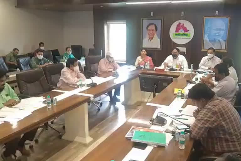 Minister Errabelli review meeting with officials on the progress of Mission Bhagiratha