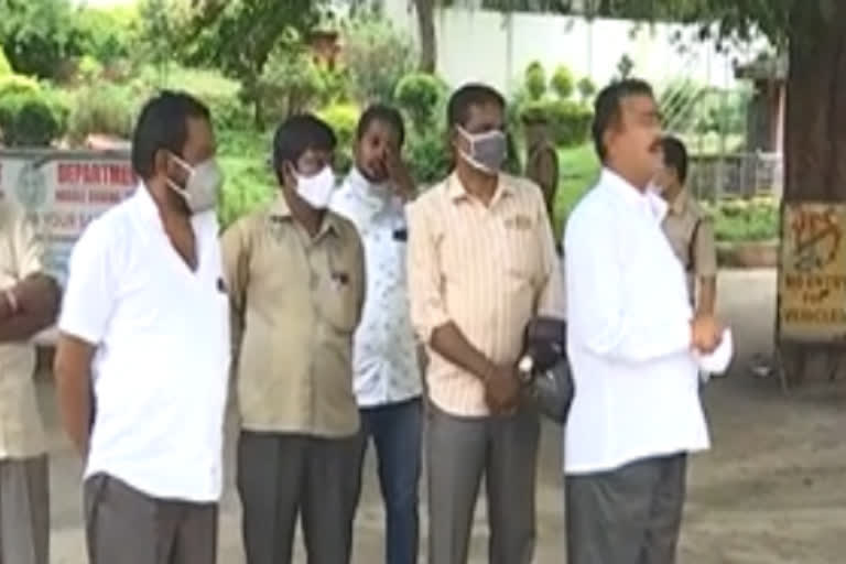 Private Tours And Travels Managers protest At Rta Office in hyderabad