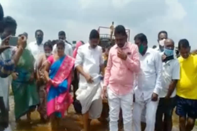 fish release into dharmasagae reservoir at warangal by mla tatikonda rajaiah