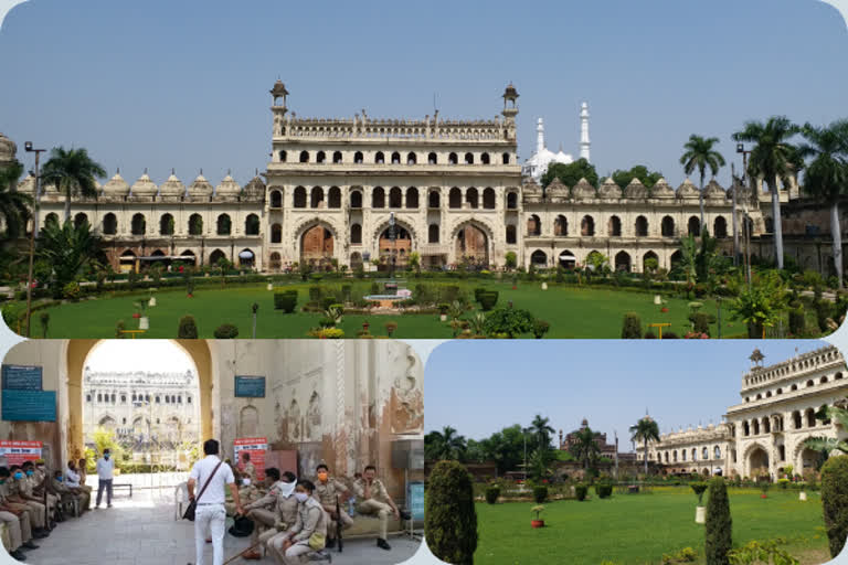 there are no tourists at lucknow imam bara