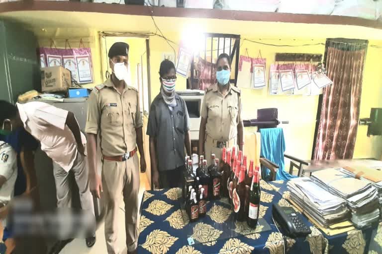 Jagatsinghpur police raid, alcohol seized, one arrested