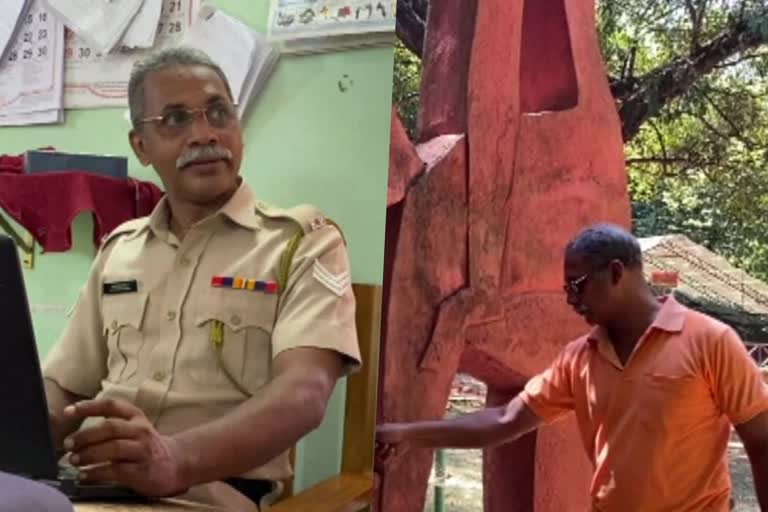 SPECIAL STORY ON KERALA POLICE OFFICER AND SCULPTOR GURU PRASAD