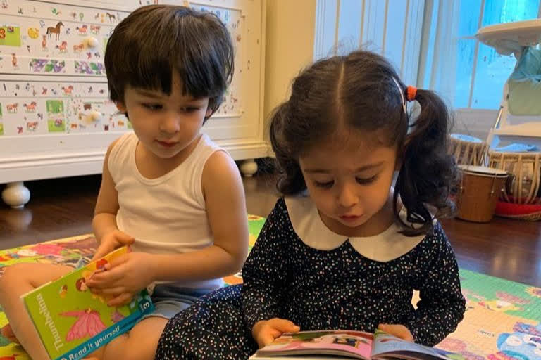 Kareena posts adorable picture of Inaaya and Taimur