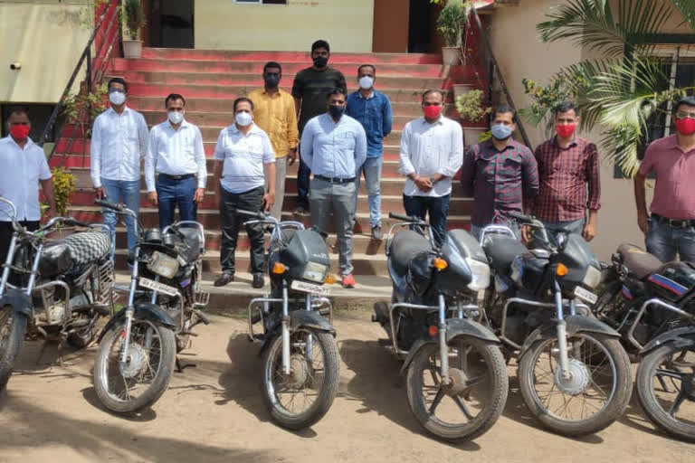 Six stolen motorcycles seized