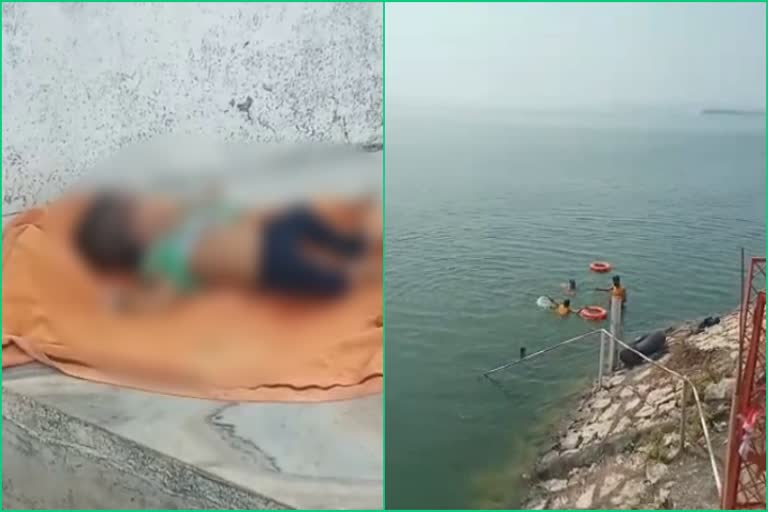 father-daughter died due to drowned,  Woman jumped into dam with daughter