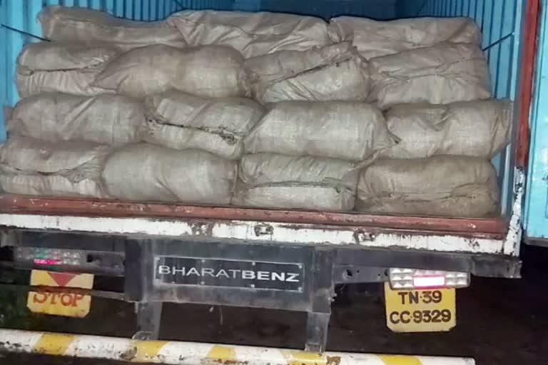 pan masala recovered from container lorry