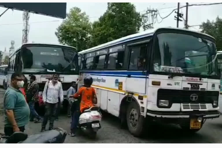 bus services in corona crisis haldwani