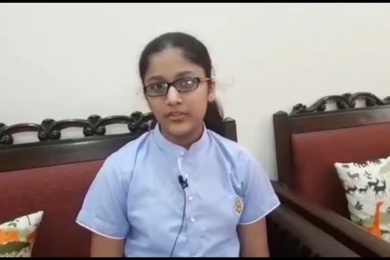 Dhruvi of class ninth innovated for space scientists in ghaziabad