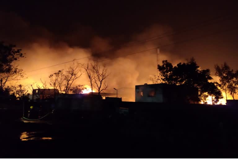 fire in kurkumbh MIDC