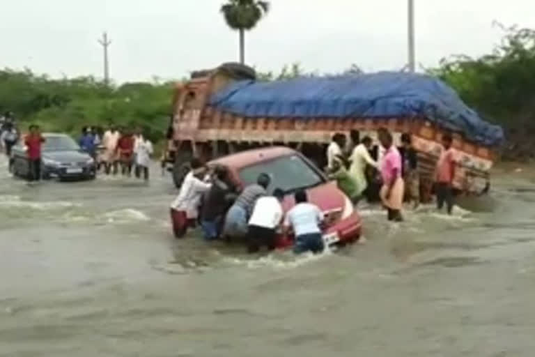 streams over flowing in ananthapuram district