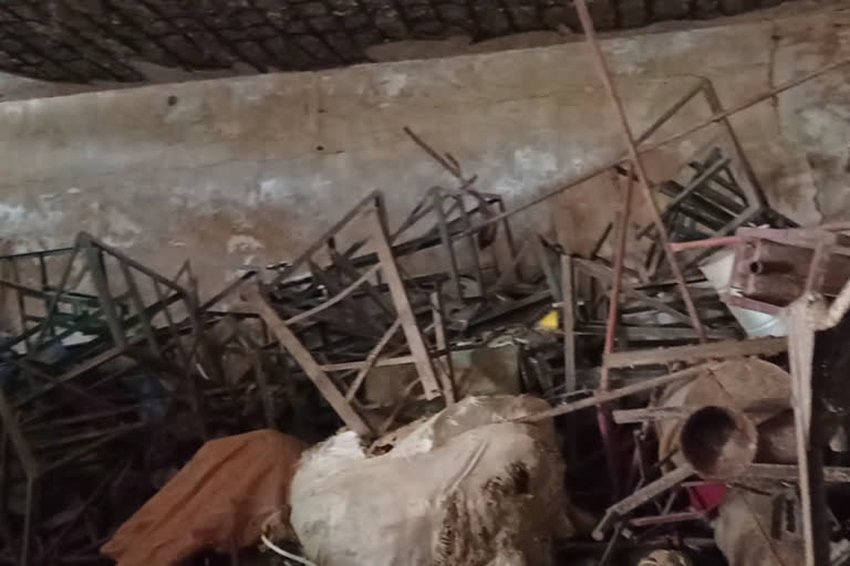 Rajpur Agriculture Department warehouse in shabby condition