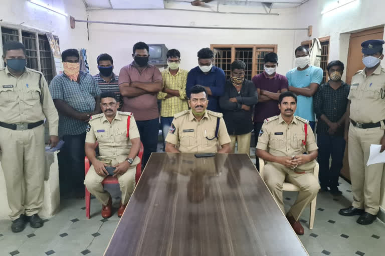 eight members arrested for playing cricket betting in Bradypeta