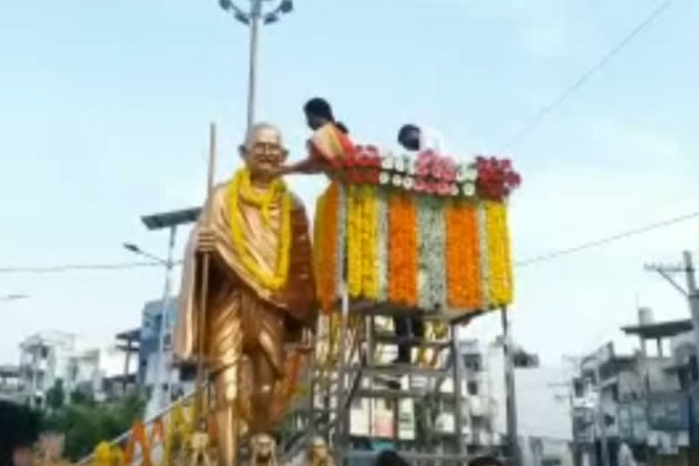 mahatma Gandhi birthday celebrations in siricilla