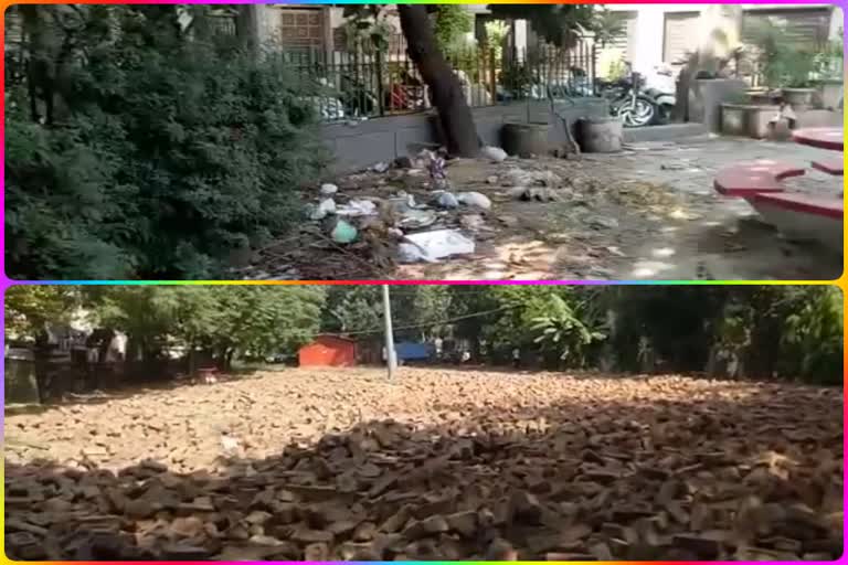 subhash nagar people angry due to park problem